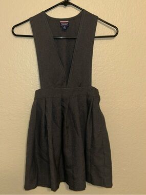 French Toast Girl’s Gray Pinafore V-Neck Pleated School Uniform Jumper Dress